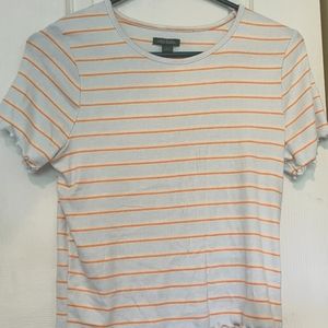 Striped Crop Light blue and Orange